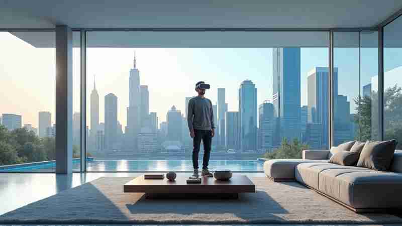 3D Home Design Takes Center Stage with Virtual Reality Technology, Concept art for illustrative purpose, tags: der realität - Monok